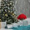 20-Inch Red Velvet Poinsettia Bush with 7 Lifelike Silk Blooms for Christmas Decor - Indoor/Outdoor Use | 2024 Christmas Collection, Floral Home by Artificial Flowers